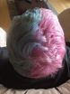 blue and pink hair